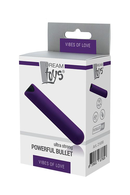 Фиолетовый мини-вибратор POWERFUL BULLET - 3