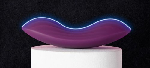 Фиолетовый клиторальный стимулятор Edeny с управлением через приложение - 5