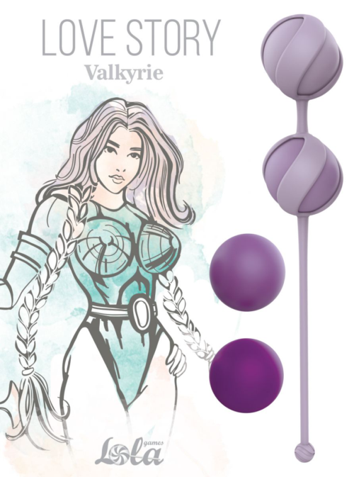 Набор из 4 фиолетовых вагинальных шариков Valkyrie - 1