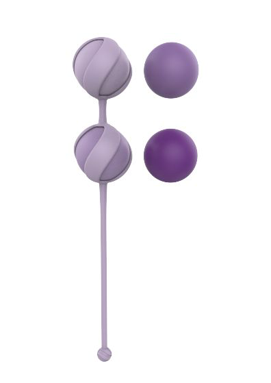 Набор из 4 фиолетовых вагинальных шариков Valkyrie - 2