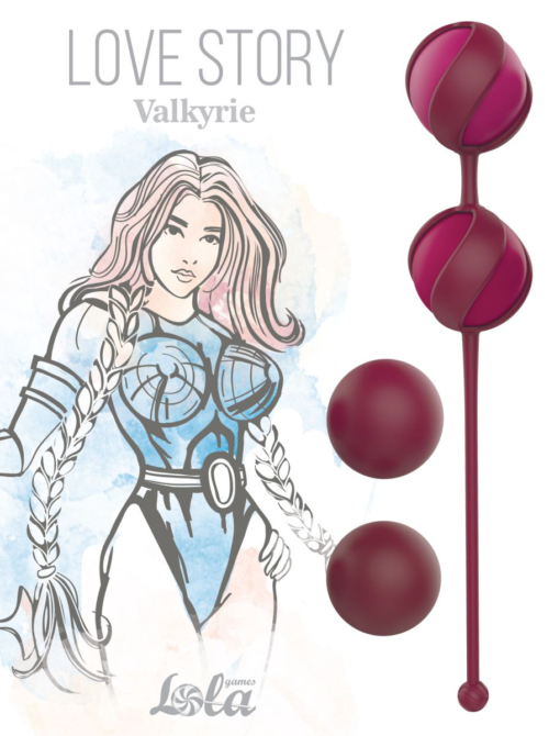 Набор из 4 бордовых вагинальных шариков Valkyrie - 1