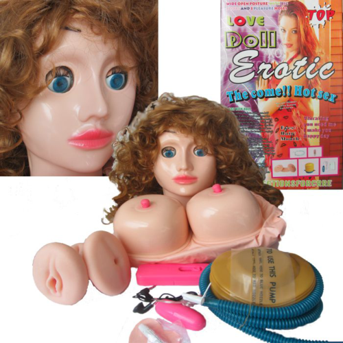 Надувная кукла с вибратором Erotic - 0