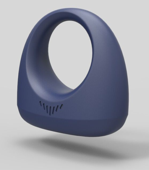 Синее эрекционное smart-кольцо MAGIC MOTION DANTE - 1