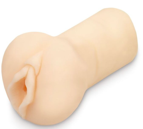 Нежный телесный реалистичный мастурбатор-вагина - 0