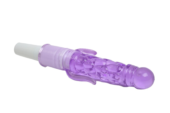 Фиолетовый вибратор с дополнительными отростками - 21 см. - 1