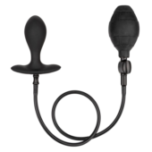 Черная расширяющаяся анальная пробка Weighted Silicone Inflatable Plug M - 0