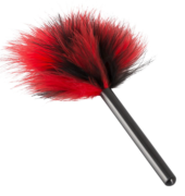 Красно-черная пуховка Mini Feather - 21 см. - 2