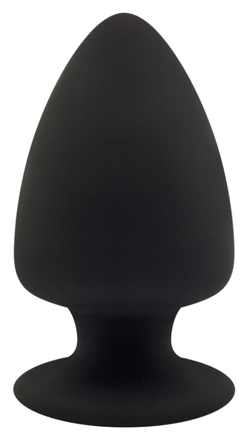 Черная анальная втулка Premium Silicone Plug M - 11 см. - 0