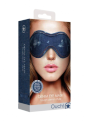 Синяя джинсовая маска на глаза Roughend Denim Style - 1