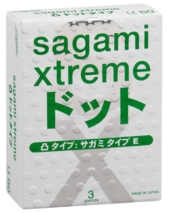 Презервативы Sagami Xtreme SUPER DOTS с точками - 3 шт. - 0