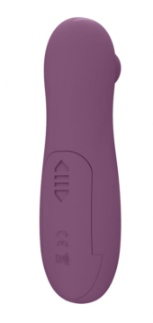 Фиолетовый вакуумный вибростимулятор клитора Ace - 3