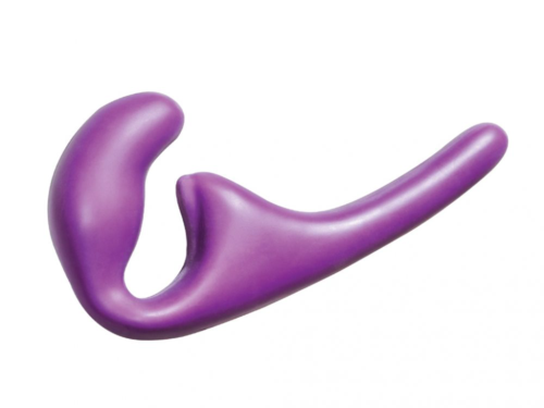 Фиолетовый безремневой страпон Seduction - 20,5 см. - 0