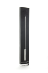 Чёрная шлёпалка Leather Cross Tiped Crop с наконечником-крестом - 56 см. - 1