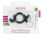 Черное эрекционное кольцо Joy Cocking - 1