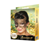 Золотистая карнавальная маска Альнаир - 1