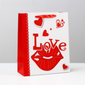 Бумажный пакет «Любовь» - 26 х 32 см. - 0