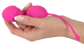 Розовые вагинальные шарики Silicone Love Balls - 3