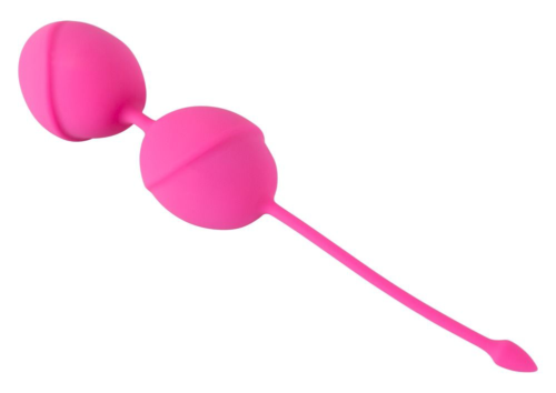 Розовые вагинальные шарики Silicone Love Balls - 2