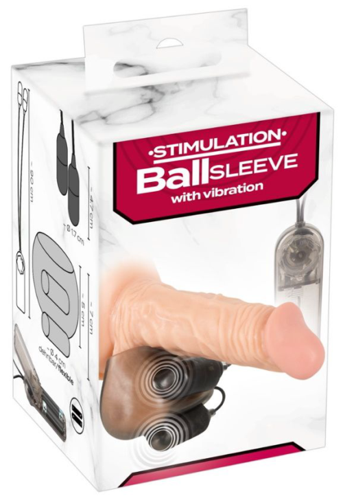 Вибратор для яичек Ball Sleeve with Vibration - 4