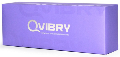 Фиолетовый клиторальный вибромассажёр Qvibry - 2