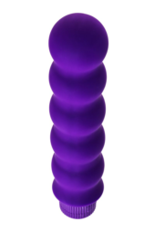 Фиолетовый фигурный вибратор - 17 см. - 2