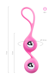 Розовые вагинальные шарики Futa - 9