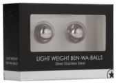 Серебристые металлические вагинальные шарики Light Weight Ben-Wa-Balls - 1