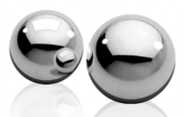 Серебристые металлические вагинальные шарики Light Weight Ben-Wa-Balls - 0
