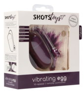 Фиолетовое гладкое виброяйцо Vibrating Egg - 8 см. - 2