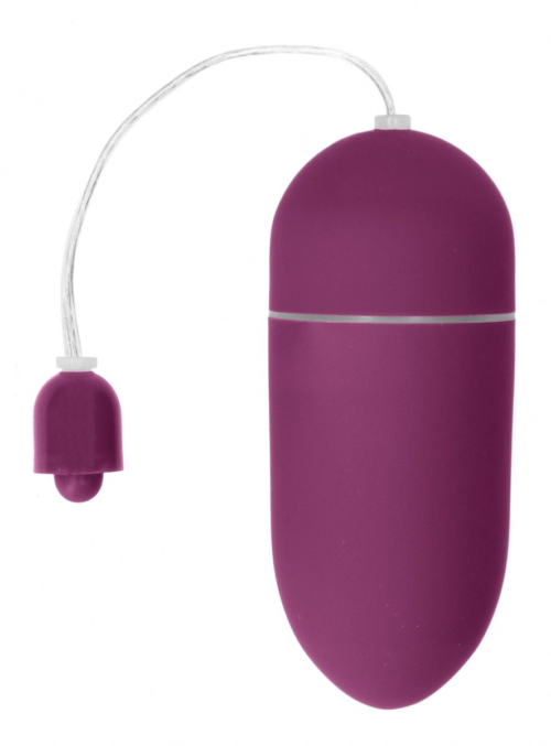 Фиолетовое гладкое виброяйцо Vibrating Egg - 8 см. - 0