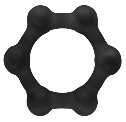 Черное утяжеленное эрекционное кольцо N 83 Weighted Cock Ring - 0