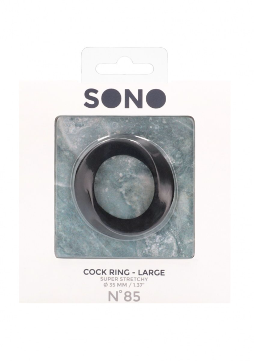 Черное эрекционное кольцо N 85 Cock Ring Large - 1
