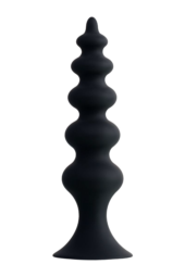 Черная анальная ёлочка Indi - 11,5 см. - 0
