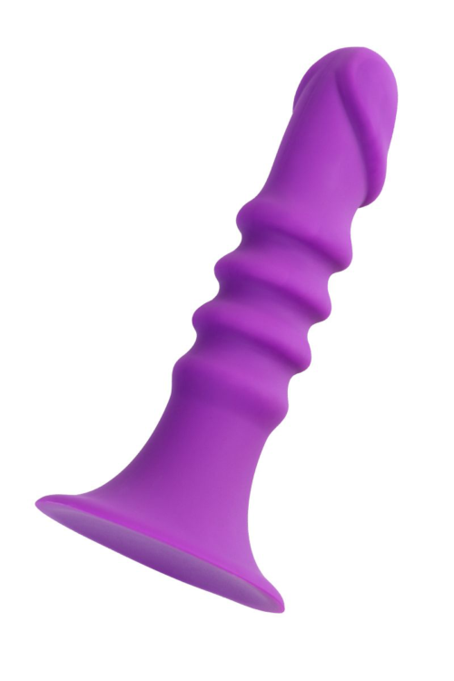 Фиолетовый анальный фаллоимитатор Drilly - 14 см. - 4