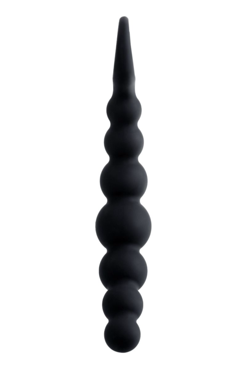 Черная анальная цепочка Carina - 19 см. - 2