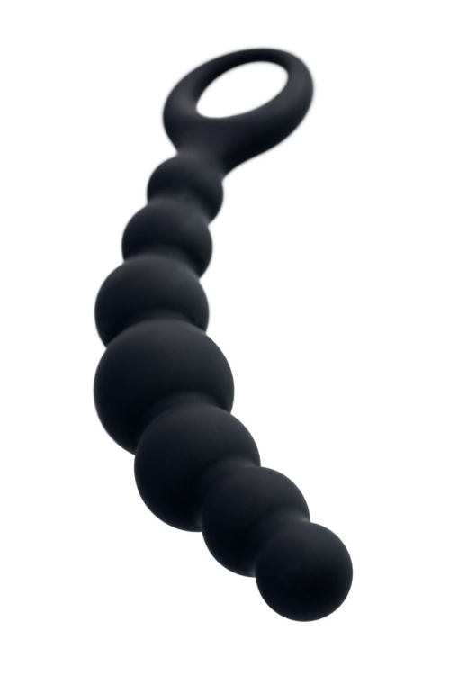 Черная анальная цепочка Carina - 19 см. - 3
