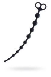 Черные анальные бусы Cephei - 33,5 см. - 1