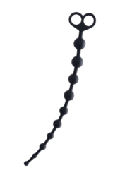 Черные анальные бусы Cephei - 33,5 см. - 3