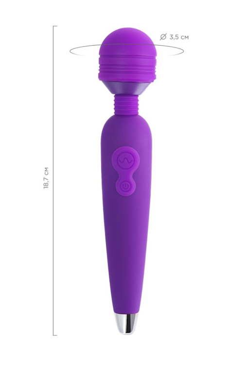 Фиолетовый вибратор-жезл Kily - 18,7 см. - 13