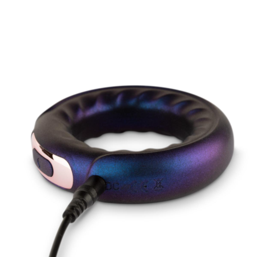 Фиолетовое эрекционное виброкольцо Saturn Vibrating Cock/Ball Ring - 2