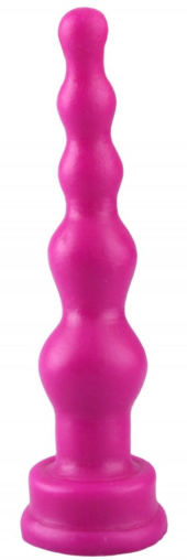 Фиолетовый анальный стимулятор-ёлочка - 14,5 см. - 0