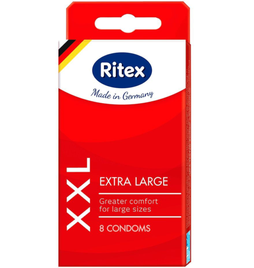Презервативы увеличенного размера RITEX XXL - 8 шт. - 0
