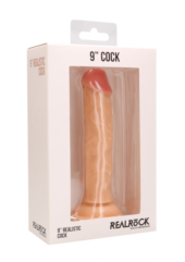 Телесный реалистичный фаллоимитатор Realistic Cock 9 - 23,5 см. - 2