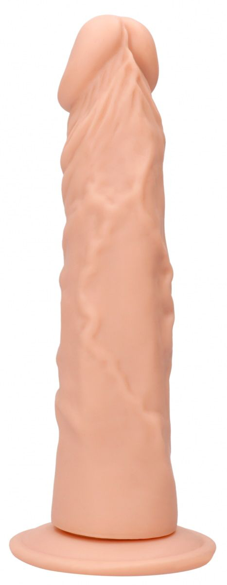 Телесный фаллоимитатор Realistic Dildo с трусиками - 26,7 см. - 2