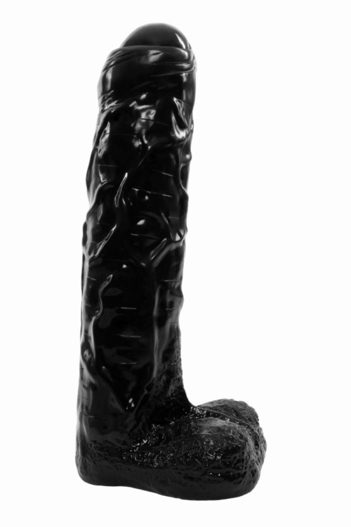 Черный реалистичный фаллоимитатор-гигант - 65 см. - 0