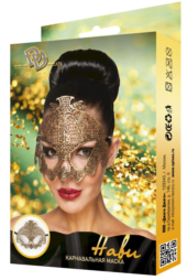 Золотистая карнавальная маска Нави - 2