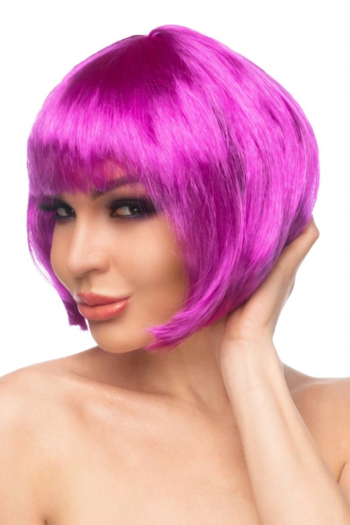 Фиолетовый парик Кику - 0