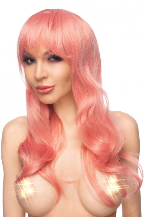 Розовый парик Сэкера - 0