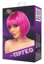 Ярко-розовый парик Теруко - 2
