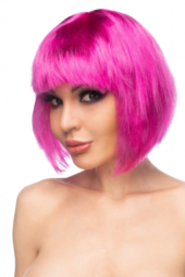 Ярко-розовый парик Теруко - 0